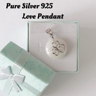 SILVER 925 Pendant Authentic 925 SILVER (Three Love Shaped Pendant)