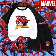Children's Clothing Set Short-Sleeved T-Shirt + Shorts 2-Piece Spiderman Superhero 031