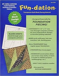 HTC Fun-Dation Quilt Block Piecing Material pattern, 81/2x11, White