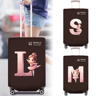 Luggage Cover Protector 20-24 inch Beg Luggage Travel Cover Waterproof Luggage Cover Bottom Velcro D