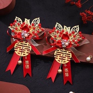 Wedding Corsage Wedding Festive Accessories Corsage Groom Bride Decorative Corsage Newlywed Supplies