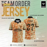 Jersi Murah Custom Nama Budak Plus Size Retro Collar Jersey Football Baju Berkolar Lelaki Kanak Kana