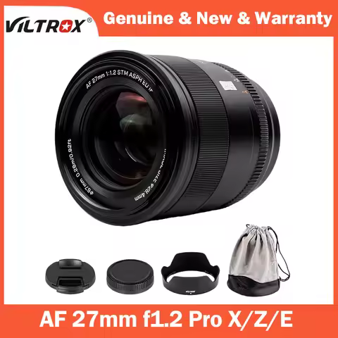 VILTROX 27mm F1.2 Pro Large Aperture APS-C Auto Focus Prime Lens for Fuji XH2S XH2 XT5 Sony EV-E10 F