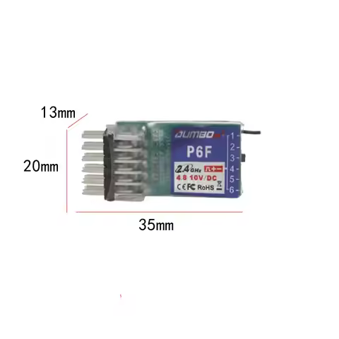 DUMBORC Receiver 4/6/10CH P10FG P6DCG P4FMG P6FP P6FG Mini Coach Module for Remote control Transmitt