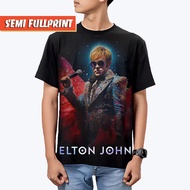 ELTON JOHN SEMI FULLPRINT T-SHIRT | UNISEX POP ROCK BOOTLEG BAND SHIRT | POSE