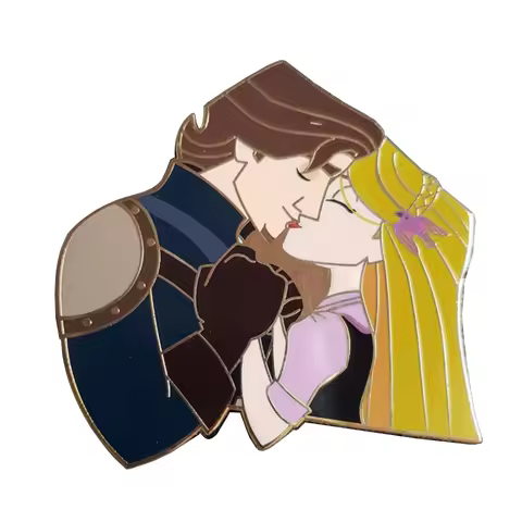 Princess Rapunzel and Prince Flynn Rider Hard Enamel Pin