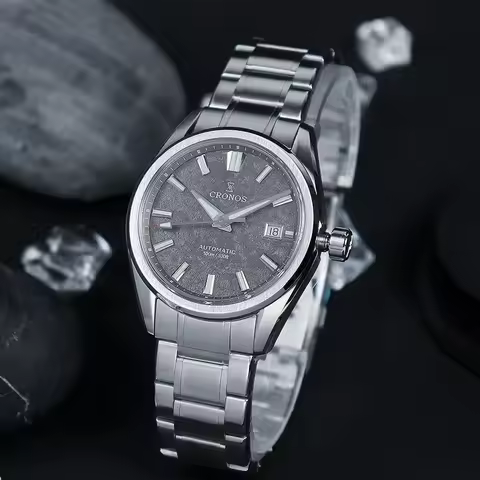 Cronos L6040 Men Watch Miyota 9015 Movement Sapphire Crystal Luminous Waterproof 100m 39mm Automatic