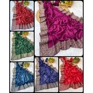 Stone Saree 6 plain colours Readymade Saree also available