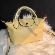 全新FR實物相hkluxehk 🎁Longchamp 瓏驤 le pliage cuir 17 Tote bag 手提袋 羊皮 單肩袋 Mini size