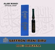 MINYAK JAFARON BIRU AMPUL SAFFRON IRANI BIRU KEMASAN AMPUL SEDANG