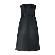 MOTTOM - VIOLET Strapless Black Denim Dress