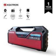 Asatron R-1712 USB Portable Bluetooth Speaker Radio Bonus 1 Buah