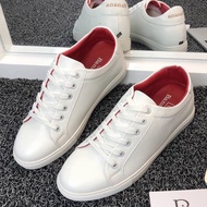 Bata men's white and black sneakers with full sole stitching