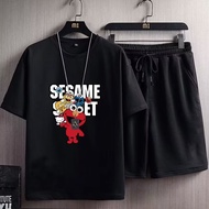 2026 Sportswear Men Summer Short-Sleeved T-Shirt Basketball Jersey Casual Shorts Set Korean Version 