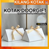 50pcs Kotak Doorgift Cenderahati Perkahwinan Segi Tiga Premium Elegant VIP Wedding Door Gift Goodies