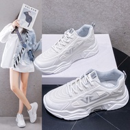 Korean sneakers for women fashion footwear platform chunky rubber ladies stylish air shoes #F07