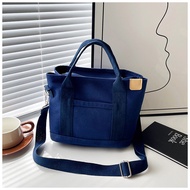 Ladies Canvas Bag Wide Shoulder Strap Tote Bag _ zbm711.my