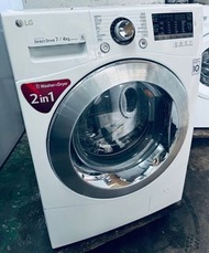 可使用消費券 ))  LG  大眼仔 WF-CTP1207P  1200轉速 二合一洗衣機  九成新以上 ** 二手洗衣機 // 電器 包送貨安裝 +++washing machine
