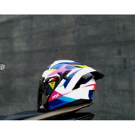 Jpx NOVA X 2.0 N8 MOTIF HELMET, SPOILER PACKAGE, INTERCOM SLOT, DOBLE VISOR, ORIGINAL