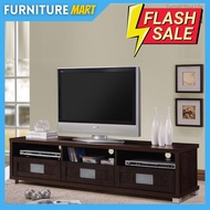 Furniture Mart HUDA 160cm 3 Drawers tv cabinet / rak tv / tv cabinet 6ft / rak tv cabinet / tv conso