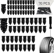 Tire Repair Nails 70PCS, Tire Repair Rubber Screws Nails Kits Tire Screw Plugs Vacuum Tire Self-Serv