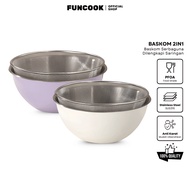 FUNCOOK Stainless Steel Vegetable Bowl 316 Multipurpose Stainless Steel Basin Multifunctional Vegeta