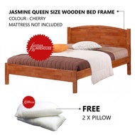 Jasmine Queen Size Solid Wood Wooden Bed Frame