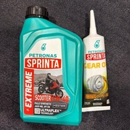 Combo Original Petronas Sprinta Scooter Extreme + Petronas Sprinta Gear Oil