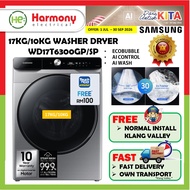 【𝐅𝐑𝐄𝐄 𝐃𝐄𝐋𝐈𝐕𝐄𝐑𝐘+ 𝐈𝐍𝐒𝐓𝐀𝐋𝐋 𝐊𝐋】SAMSUNG 17KG/10KG Front Load WD17T6300GP/SP Inverter Washer Dryer AI Ecob