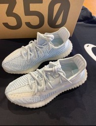 新店特惠adidas originals Yeezy Boost 350 V2 冰藍 “cloud white” 網布 Cloud White 耐磨 低幫休閒鞋 男女同款