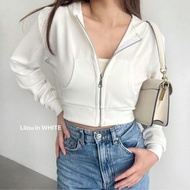 Jaket Croope Wanita | Lilou Crope Jacket Wanita Knit Premium Atasan Crop top