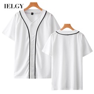 IELGY 【XS-4XL】summer short T thin baseball uniform new solid color blank baseball shirt T-shirt