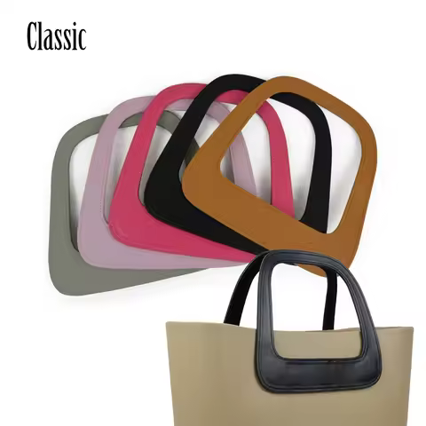 TANQU New big Oblong Faux PU Leather Handle for standard Obag Classic Bag Body Big O Bag Accessory