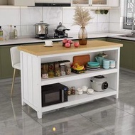 實木儲物櫃廚房料理枱切菜枱多功能操作餐邊櫃吧台隔斷櫃