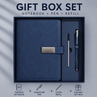 【ShopWithJoy】Corporate Gift Set | Premium Notebook | Refill Pen | Elegant Gift Box | Business Office