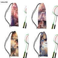 WALKIE Animie Portable Badminton Racket Bag Tennis Racket Protection Drawstring Bags Fashion Velvet Storage Bag Case Outdoor Sport Accessories