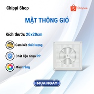 Ventilation/ceiling suction surface 20x20/25x25/29x29cm - High quality PP plastic - White