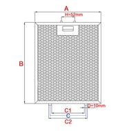 Customized Cooker Hood Mesh Filter Metal Grease Filter Range Hood Filter Screen Aluminum Mesh Hood Filter Range Hood