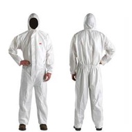 0123價缺D【GC142】3M防護衣4515白色帶帽連體 防護服 實驗室防塵服 防護衣服 一次性工作服 隔離衣