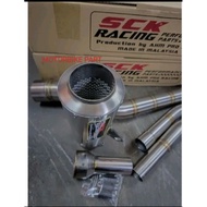 SCK RACING Y15ZR LC135 4S Full System Open Exhaust 2 Manifold 32mm + 35mm by AHM Production M3 LC4S Y15