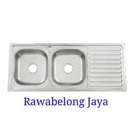 Kitchen Sink Arco / Bak Cuci Piring ARCO 12050C 2 lubang + sayap