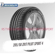 205/50/17 | Michelin Pilot Sport 4 ZP | Runflat | Year 2021 | New Tyre | Minimum buy 2 or 4pcs