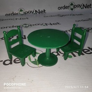 Preloved Original Sylvanian families vintage furniture/ green furniture/accessories