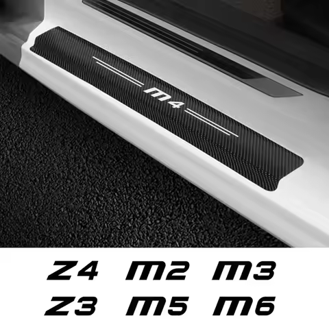Car Door Sill Guard Sticker Anti Scratch Stripes Decal Auto Accessories For BMW M3 E90 E92 M4 F82 F8