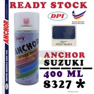 【Barang tempat】ANCHOR S327** S327 SUZUKI VIOLET BLUE PURPLE BIRU 400ml Can Spray Paint Cat Spray Tin