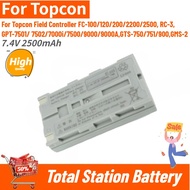 7.4V 2500mAh Total Station Battery for Topcon Field Controller RC-3 GTS-750/751/900,GMS-2,GPT-7501/7