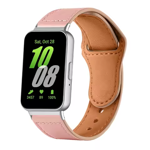 Genuine leather strap compatible Samsung Galaxy FIT3 adjustable casual strap for Samsung Galaxy Fit3