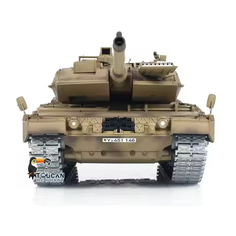TD 1:16 RC Tank German Leopard2A7 Radio Control Battle Tanks Ready to Run Metal Tracks Idier Road Pa