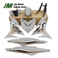 YAMAHA BODY COVERSET Y150-ZR Y15 YSUKU V2 BNC2 WHITE SE WITH STICKER ( B17-F1000-B0-PP )
