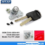 MTAP Door Handle Lock Cylinder For HONDA JAZZ SAA CITY SEL 2003~2008 GD1 GD3 GD6 GD8 Car door lock w
